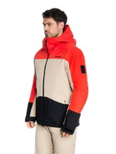 Ziener Winter-Skijacke Taraino-Z (wasserdicht, winddicht, warm) 2025 rot/sand/schwarz Herren